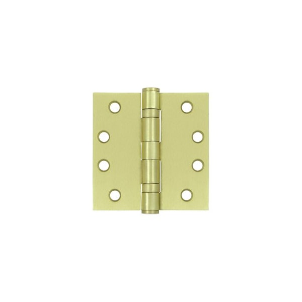 S44HDBB4 HD Square Hinges Brushed Brass, 10PK